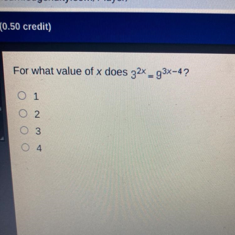 For what value of x does 32x93x-4?oo 2o 3o 4-example-1