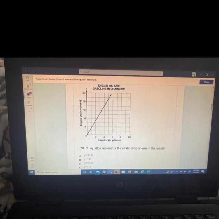 What’s your question represents our relationship shown in the graph-example-1