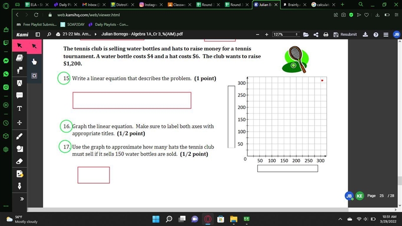 *Image of Graph and everything for this question in Jpeg image The tennis club is-example-1