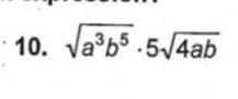 Need help with number 10What is the reduced radical form of each expression?-example-1