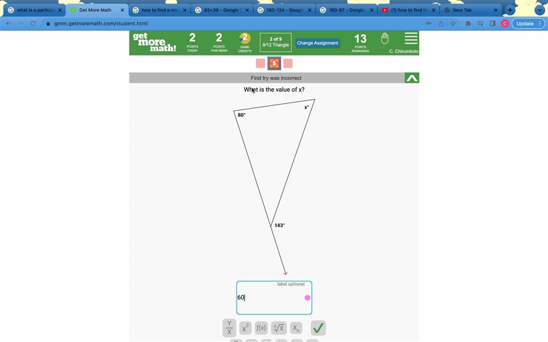 What is the Value of X?-example-1