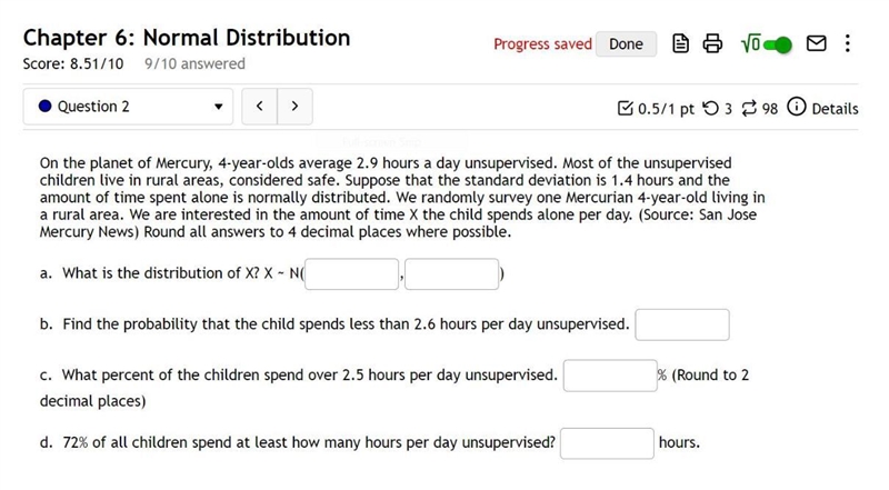 On the planet of Mercury, 4-year-olds average 2.9 hours a day unsupervised. Most of-example-1