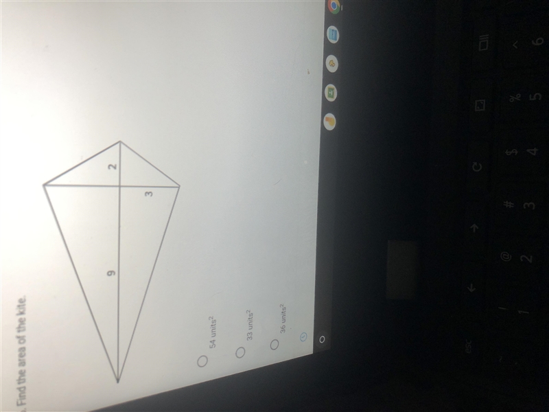 Find the area of the kite.​ 9 2 3-example-1