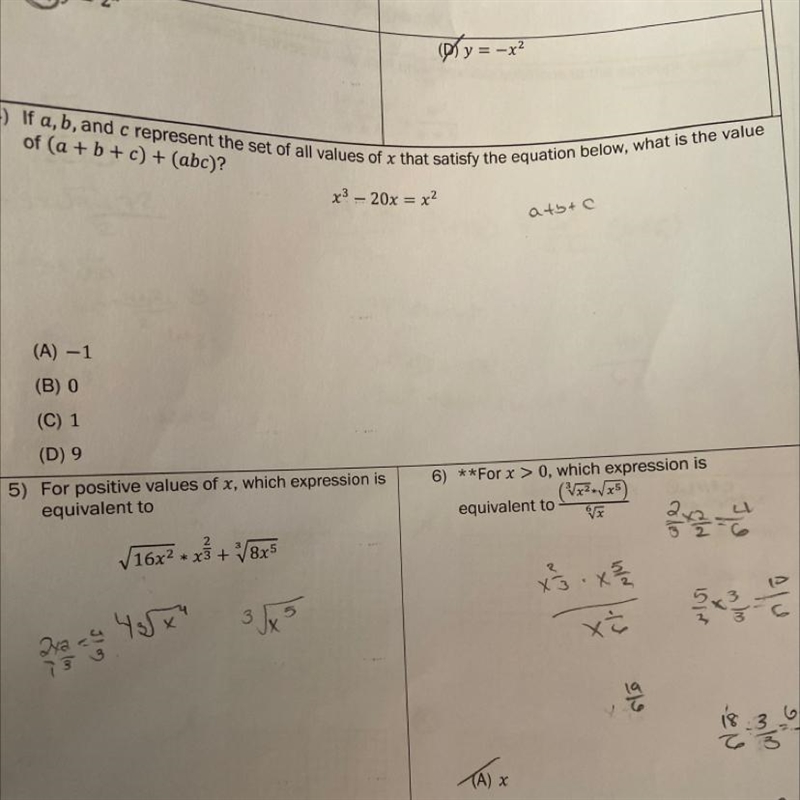 If a,b ,and c represent the set of all values of x that satisly the equation below-example-1