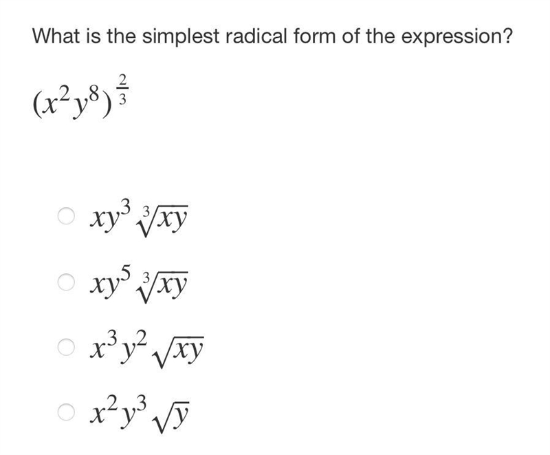 What is the simplest radical form of expression?-example-1