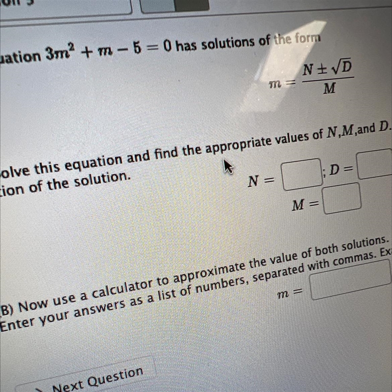 I need help with figuring out the value and the answer to m-example-1