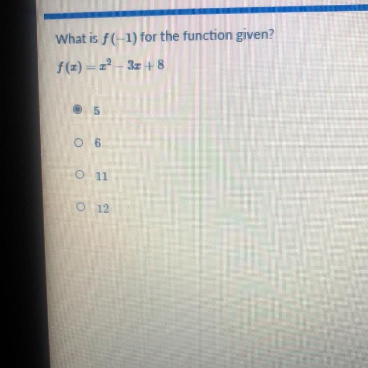 What is f( 1) for the function given?f(x) = 3x + 811-example-1