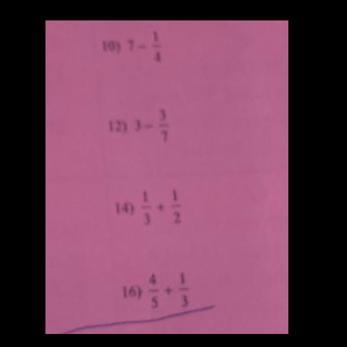 Adding and subtracting fractions with different denominators :D-example-1