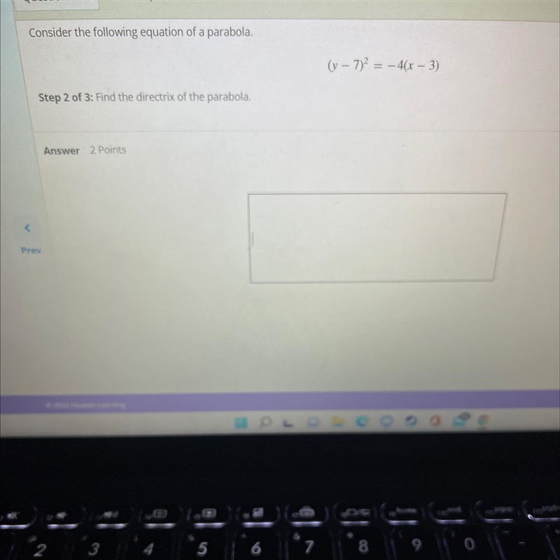 Consider the following equation of a parabola.0-7 =-4r -3)Step 2 of &: Find the-example-1