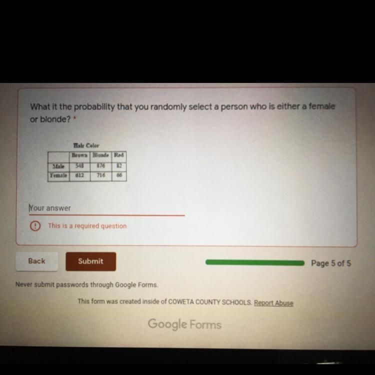 What it the probability that you randomly select a person who is either a femaleor-example-1