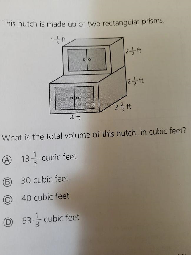 This hutch is made up of two rectangular prisms. 1 7 ft 2 ft 2 127 ft 22 ft 4 ft What-example-1