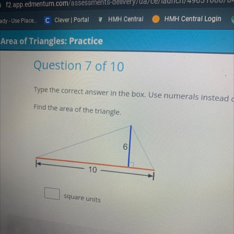 Ble. 6 co 10 square units-example-1