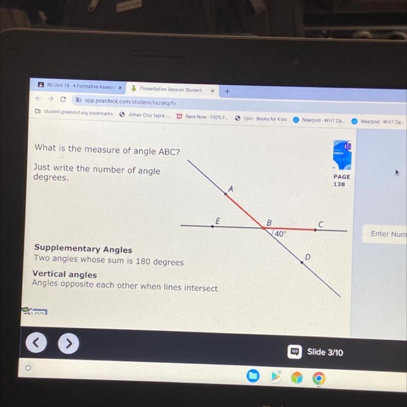 What is the measure of angle ABC-example-1