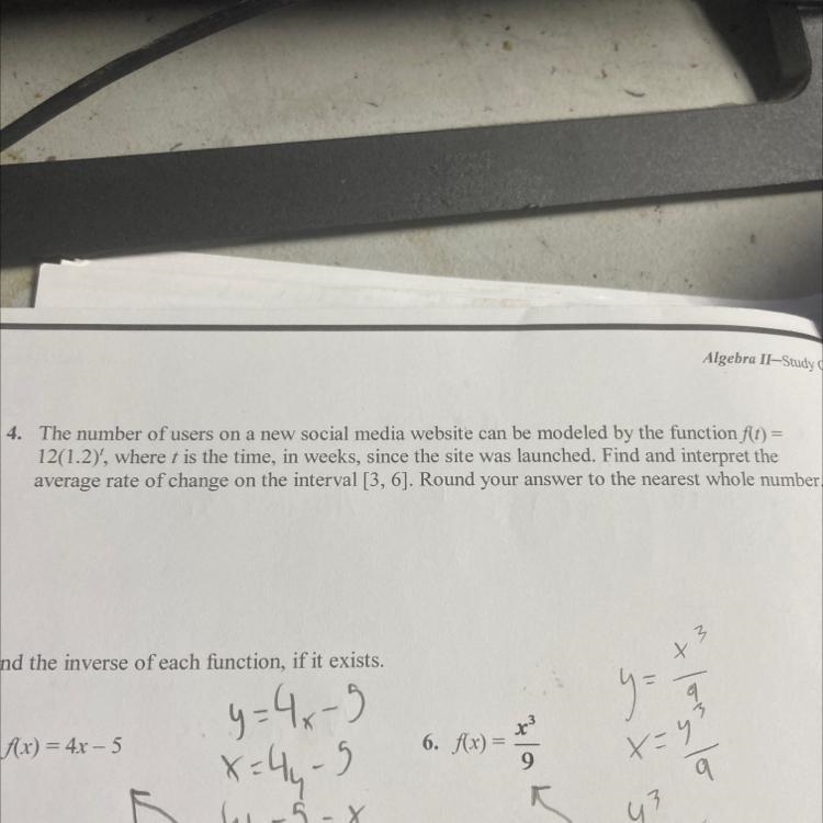 Find and interpret the rate of change on the interval. Round your answer to the nearest-example-1