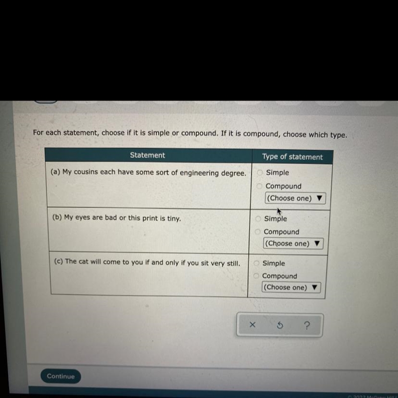 Pls look at Question and answer pls If it’s a compound then you will need to choose-example-1