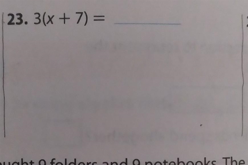 Can u help me answer question 23 BTW this is lesson 6 the distributive property-example-1