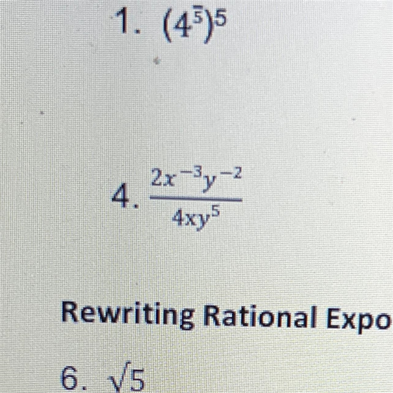 I need a thorough explanation for question 4 please. It’s about Operations of Powers-example-1