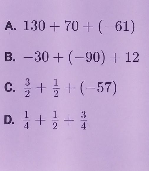 Which expression would be easier to simplify if you used the commuatativeproperty-example-1