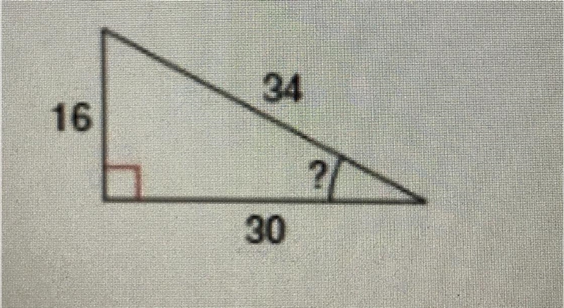 Find the angle. Round your answer to the nearest whole number.-example-1