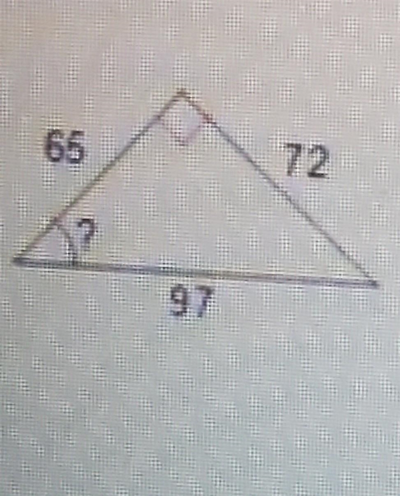 It told me to find the measure of the indicated qneto the nearest to the nearest degrees-example-1