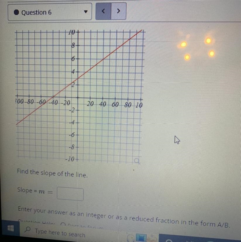 Find the slope of the line Please help thank you-example-1