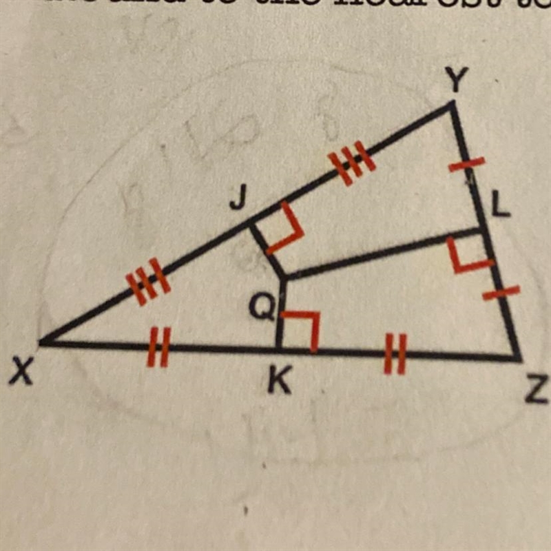 If XY=16, XZ=14, JQ=6, and the radius of the circumscribed circle of triangle XYZ-example-1