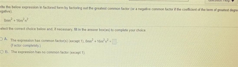 write the below expression in factored form by factoring out the greatest common factor-example-1