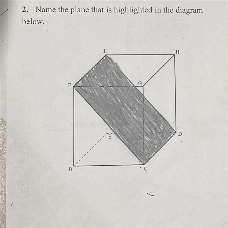 Name the plane that is highlighted in the diagram below.-example-1