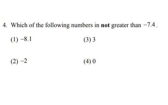 Which of the following numbers in not greater than -7.4-example-1