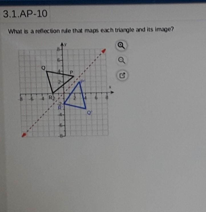 What is a reflection rule that maps each triangle and its image?-example-1