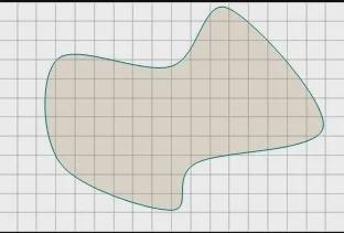 Estimate the area for the figure below. Assume that each square in the grid is one-example-1