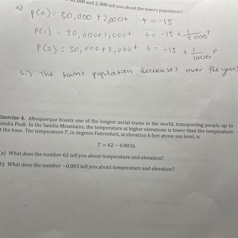 T=62-0.003h1. What does the number 62 tell us about the temperature and elevation-example-1