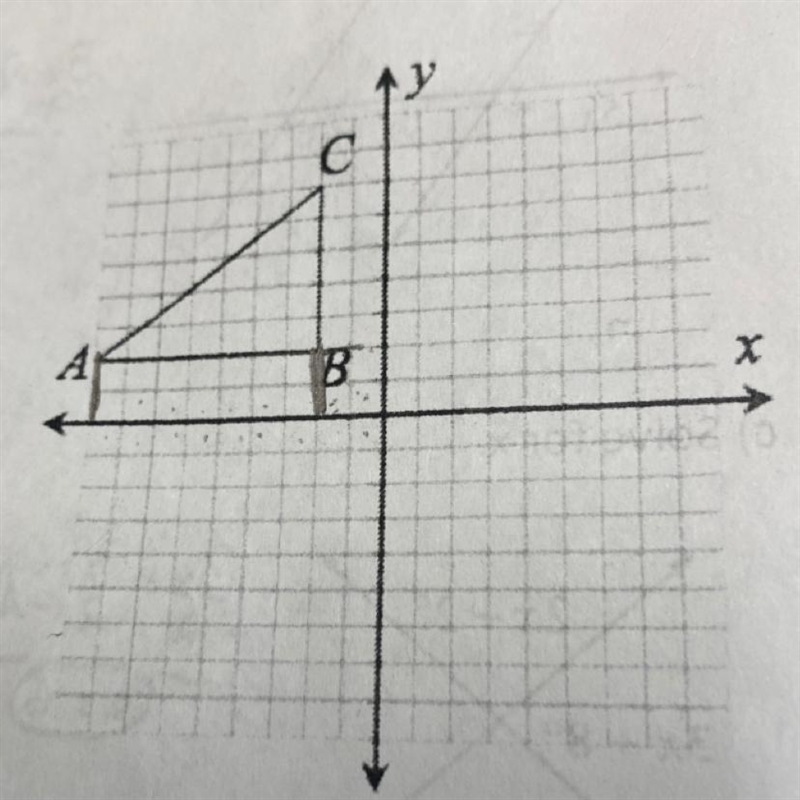 5) The points A(-9,2) B(-2,2) and C (-2,7) are connected to form ABCa) reflect abc-example-1