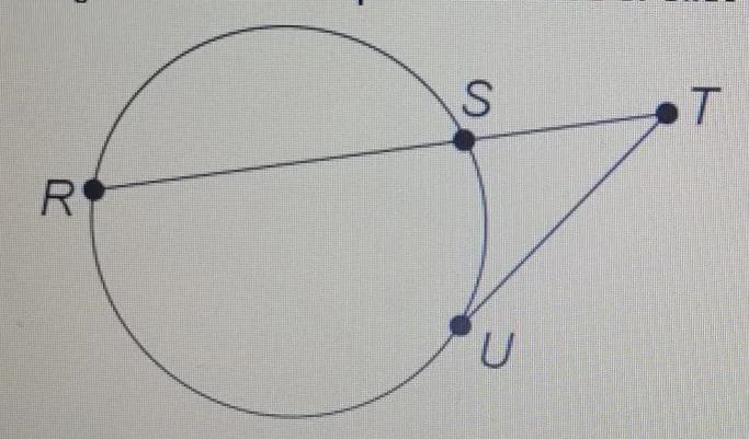 In the figure, TU is tangent to the circle at point U. Use the figure to answer the-example-1