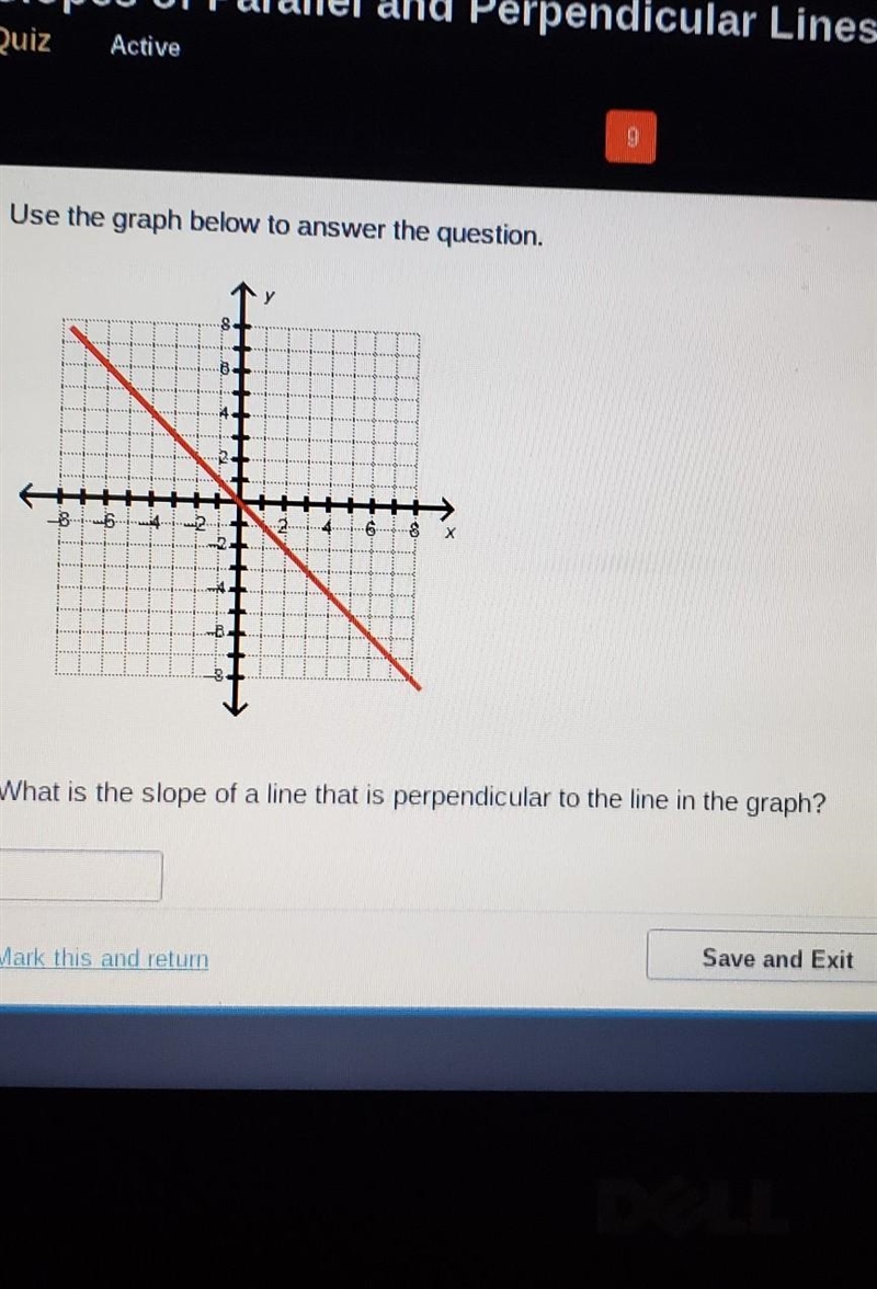 the question is: what is the slope of a line that is perpendicular to the line in-example-1