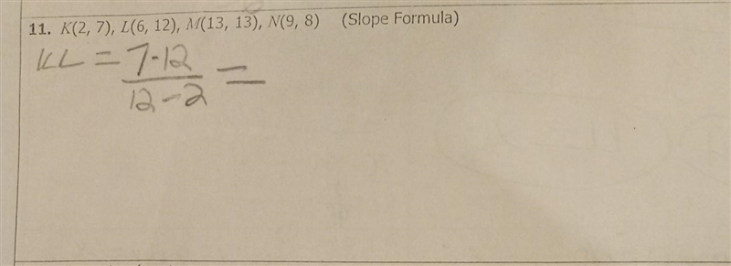 I need to determine the figure is a parallelogram using the slope formula ​-example-1