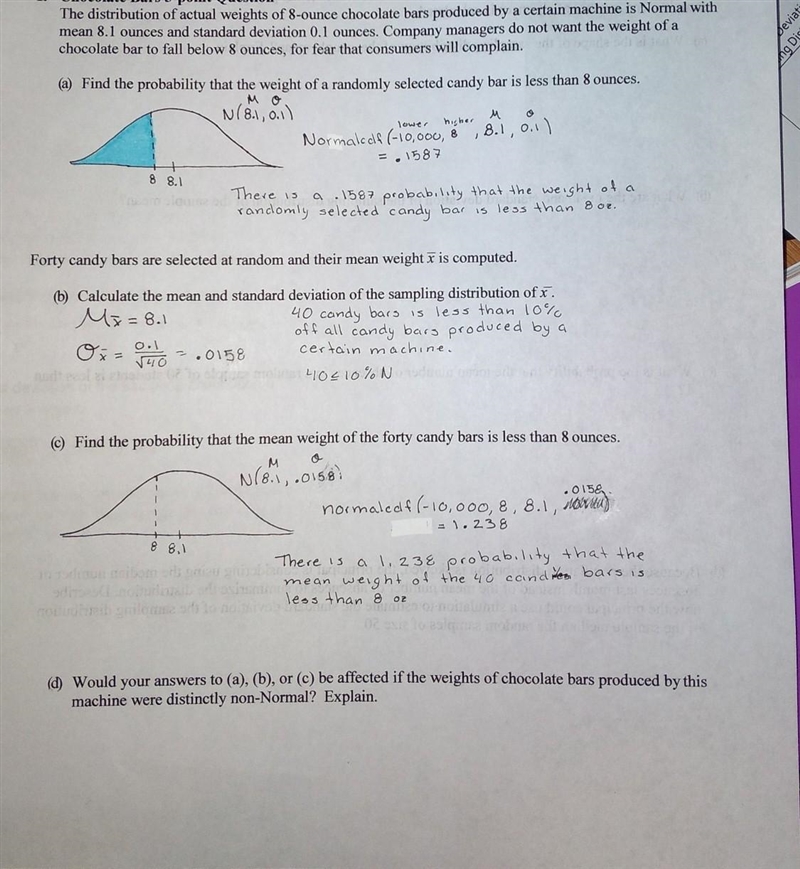 I mostly need to know if this are correct and if the answers would gave been affected-example-1