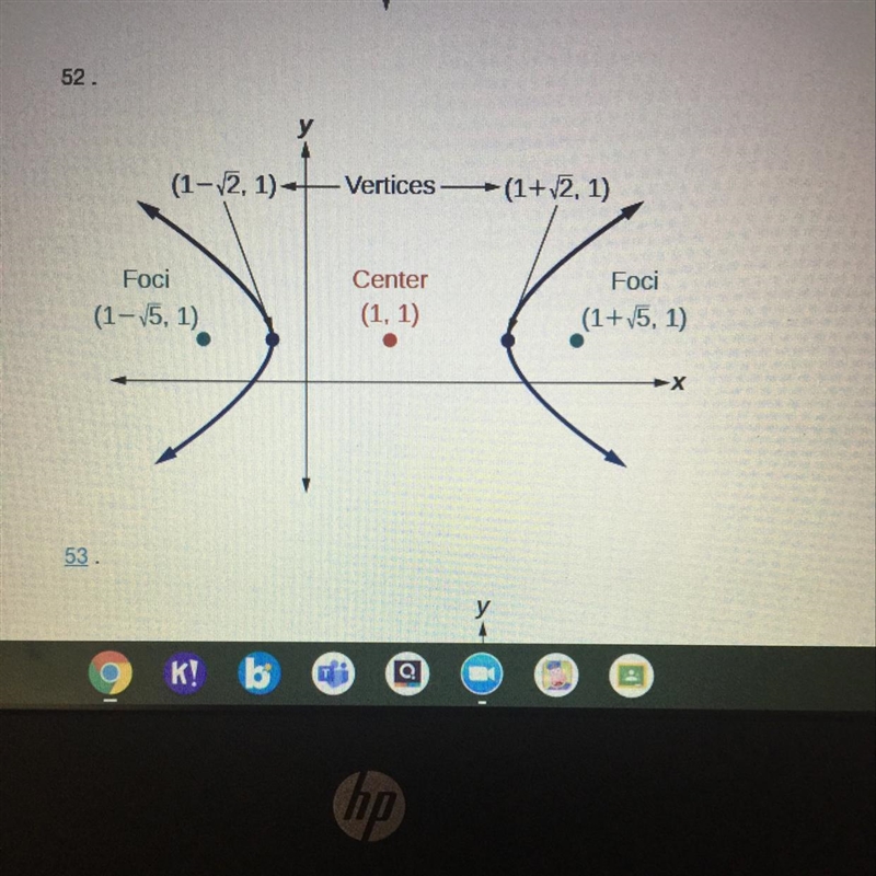 Can you please help me with 52(For the following exercise, given the graph of the-example-1