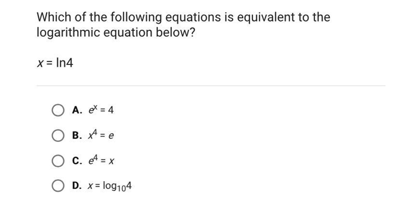 Which of the following equations is equivalent to thelogarithmic equation below?-example-1