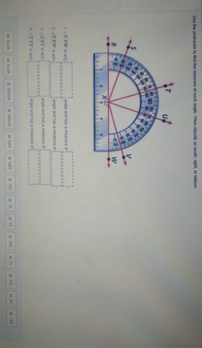 how do I find weather questions 1- 4 is obtuse right or acute and how do I find the-example-1