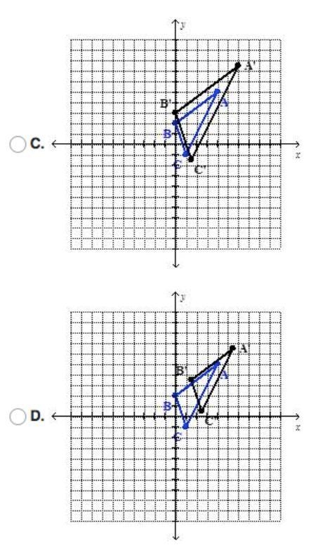 Choose which of the following demonstrate a dilation centered at the origin: (x,y-example-2