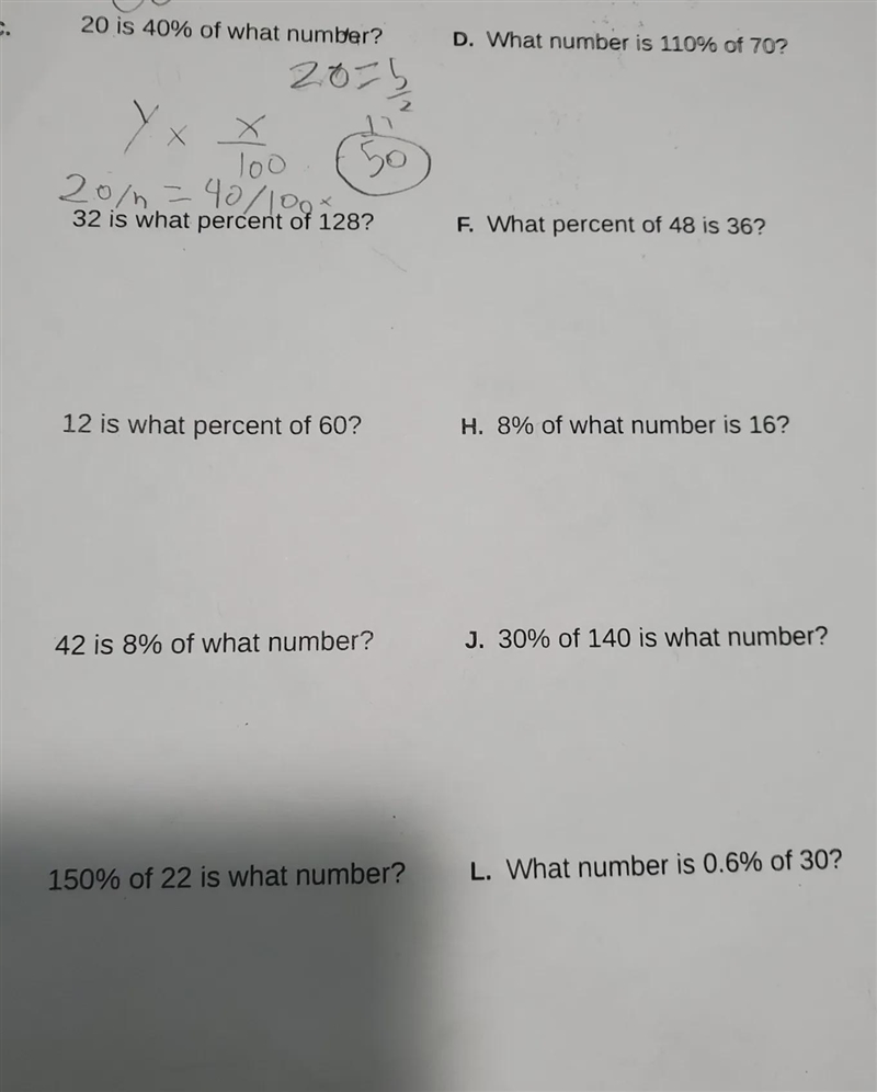 write and solve a proportion to answer the problem. don't solve the top left one because-example-1