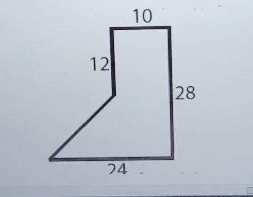 Find the area (round to the nearest whole number )...bottom number is 24-example-1