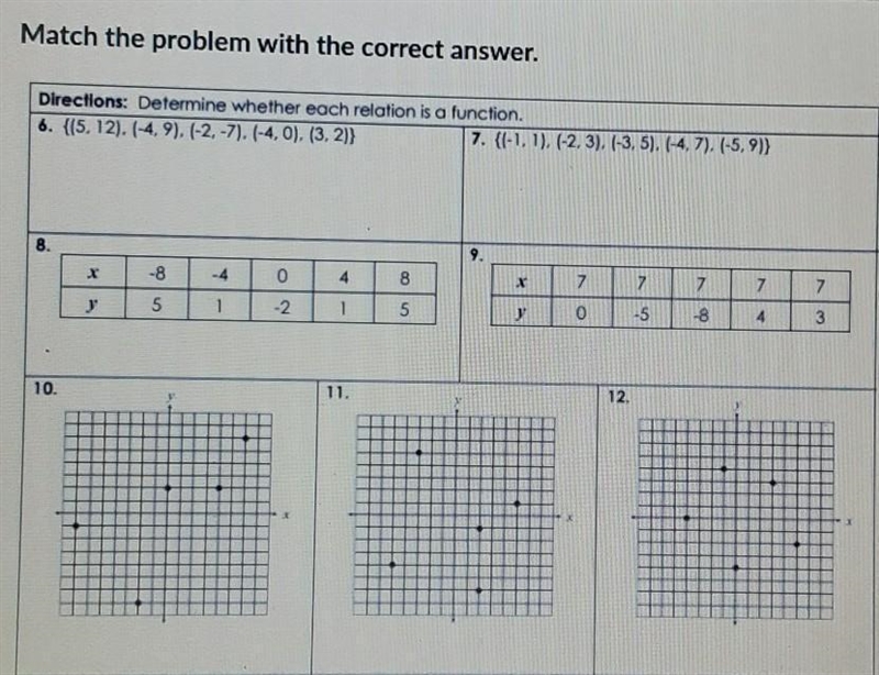 IS A YES OR NO THERES 7 ANSWERS AND THOSE 7 ANSWERS COME FROM THE IMAGE PLEASE HELP-example-1