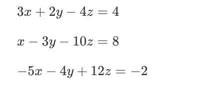 Solve the following system of equations using an augmented matrix and Gauss-Jordan-example-1