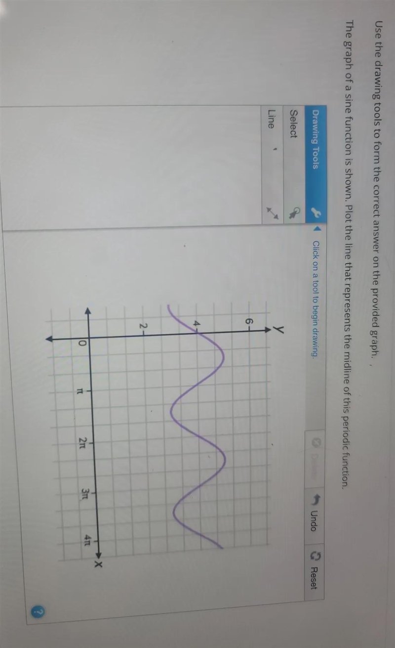 Plot the line that represents the midline of this periodic functions-example-1