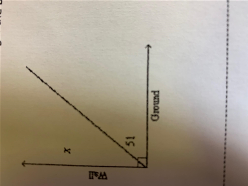 A beam makes an angle 51 degrees with the ground. Find the measure of the angle the-example-1