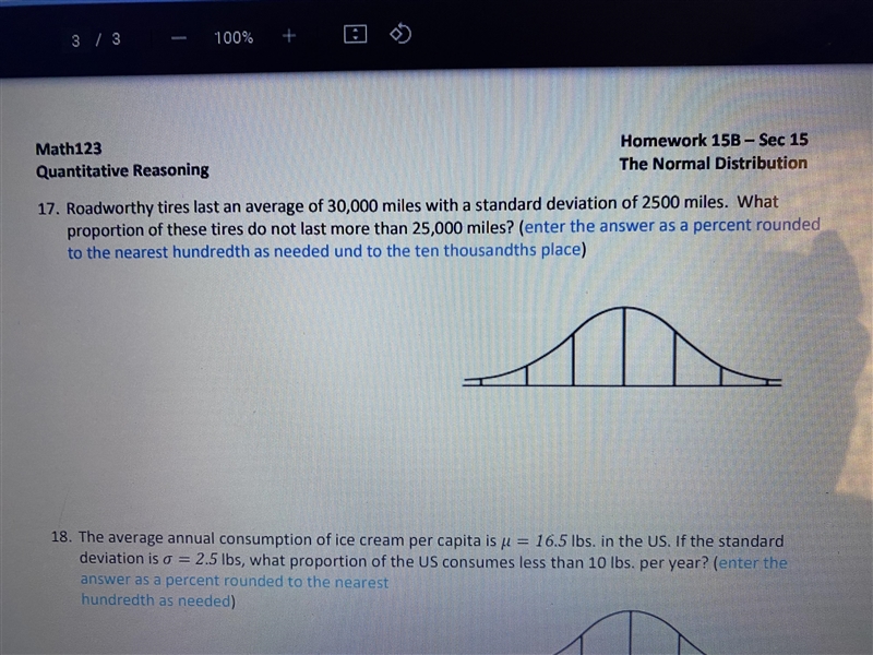 . Roadworthy tires last an average of 30,000 miles with a standard deviation of 2500 miles-example-1