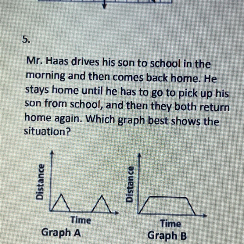 Mr. Haas drives his son to school in themorning and then comes back home. Hestays-example-1