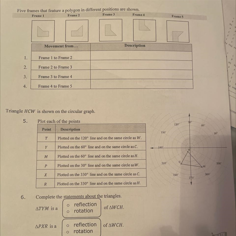 I need help getting to the answers and understanding how to do it. Theirs is geometry-example-1